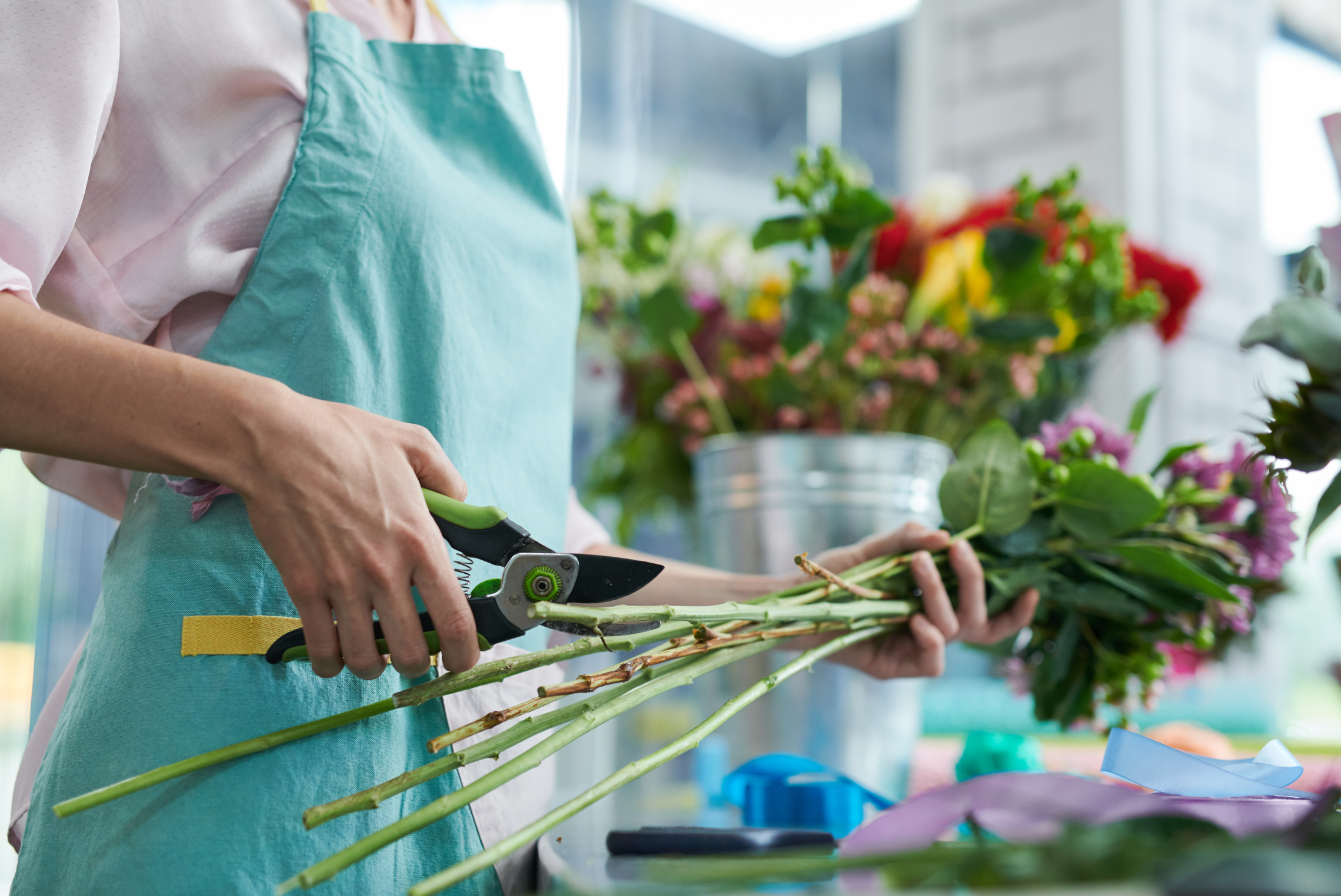 Re cutting flower stems